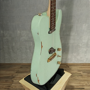 กีตาร์ Slick Guitar SL50K สีเขียวแบบวินเทจ ทรงเทเล 2 ปิ๊กอัพ สำหรับสไตล์วินเทจ พร้อมบอดี้ไม้ Swamp Ash - Product Image 1