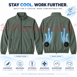 Giacca da Lavoro Estiva Sottile per Esterni, <span class=keywords><strong>Casual</strong></span> Intelligente con Ventilatore USB e Raffreddamento ad Aria Condizionata, <span class=keywords><strong>Abbigliamento</strong></span> da <span class=keywords><strong>Uomo</strong></span> - ODM/OEM - Product Image 4