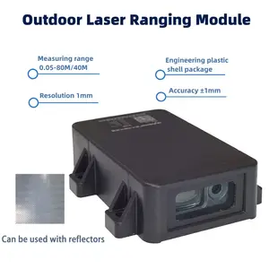 Capteur Lidar Laser scanner, Radar à longue portée 40m de haute précision, pour chariot élévateur Agv Usart