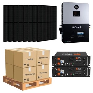 ระบบพลังงานแสงอาทิตย์ EG4 รุ่น 58493 6000W 120/240V แบตเตอรี่ลิเธียมไอออน + แผงโซลาร์เซลล์โพลีคริสตัลไลน์/โมโนคริสตัลไลน์ 8 แผง ขนาด 410W พร้อมระบบ MPPT มาตรฐาน CE - Product Image 3