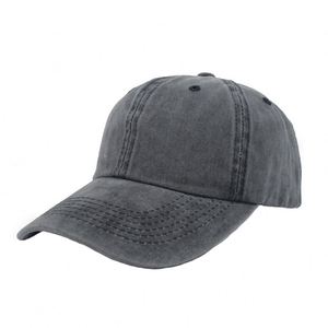 Gorra de Béisbol de Tela Suave Lavada, Color Sólido, Visera Curva y Estilo Desgastado, Gorra Deportiva de Mezclilla, Protección Solar, Gorra de Béisbol a la Moda - Product Image 5