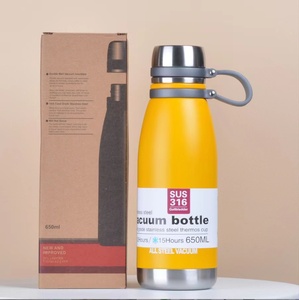 Personalizzato 500ml doppia parete in acciaio inox isolamento tazza da viaggio isolato sottovuoto riutilizzabile tazza tazza da campeggio escursioni - Product Image 2