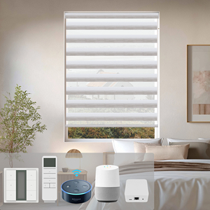 Persianas Zebra SAMADHI Personalizadas, Duraderas y Sencillas, Persianas Enrollables Eléctricas para Oficina y Hogar, Diseño Vertical, Material de Poliéster, Estilo Francés - Product Image 2