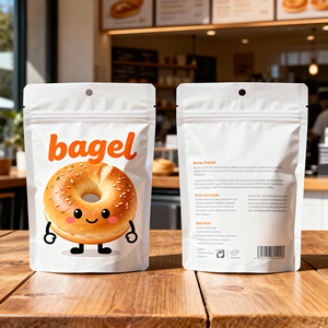 Impresión personalizada Mock up gratis <span class=keywords><strong>Bagel</strong></span> nueces mate/brillante Stand up Food Snack Packaging Bag Mylar Package Moisure Proof - Product Image 1