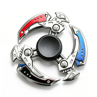 Fidget Spinner en métal avec logo personnalisé, roulement EDC, anti-stress pour adultes, décorations de bureau, vente en gros, usine OEM ODM, en vrac