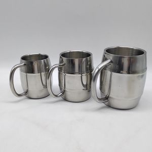 300/450/500/1000ml bira çift duvar paslanmaz çelik bira kahve fincanı paslanmaz çelik kupa bira kupası - Product Image 2