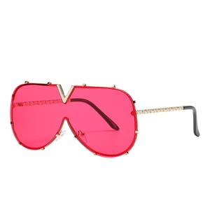 Gafas de Sol de Diamantes, Gafas de Sol Extra Grandes de Moda para Mujer y Hombre, Gafas de Diseñador de Marca, Estilo Femenino - Product Image 4