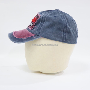 Gorra de Béisbol Zzb Personalizada de Mezclilla Lavada, Deportiva, con Protección Solar, Transpirable, con Orificios, Ajustable, Bordado 3D - Product Image 4