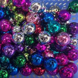 20mm 500g of round handcrafted colored acrylic <b>bead</b> balls are used for making pen <b>bead</b> jewelry - Product Image 6