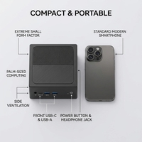 Mini PC NUC Alder Lake N95 DDR4-3200Mhz con Gráficos UHD, Ventiladores Silenciosos, Windows/Linux, Salida de Auriculares de 3.5mm *1, HD 2.0