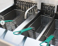 Friteuse à pression en acier inoxydable 304 de haute qualité / Équipement de cuisson pour moulin à farine à usage commercial, haute efficacité