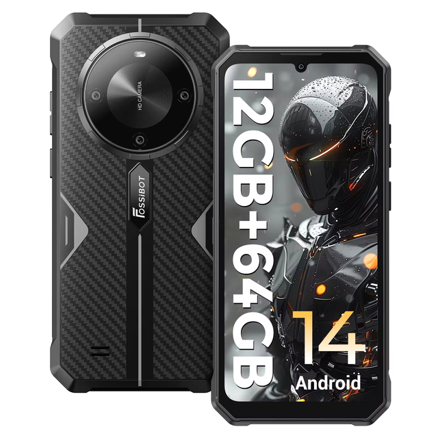 FOSSiBOT F105 Mobile Phones 3g&4g Smartphone 6.75" Smart Phone 5g Smartphone 4GB+64GB 20MP 10300mAh Android 14 Rugged Phone