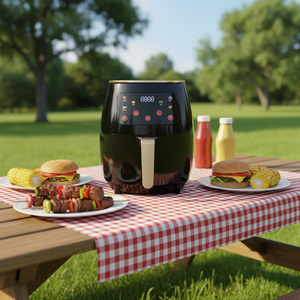Friteuse à air intelligente 6L sans <span class=keywords><strong>huile</strong></span>, mini-four sain <span class=keywords><strong>pour</strong></span> rôtir poulet et frites, four à air chaud sans <span class=keywords><strong>huile</strong></span> - Product Image 2