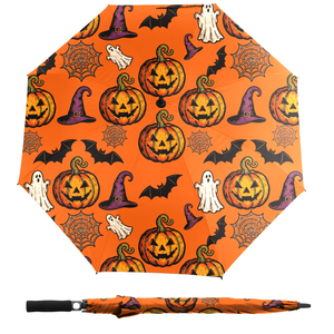 Parapluie de golf coupe-vent de grande taille sur le thème d'Halloween Sunny Kinte SK-G171, style droit, couleur personnalisable, diamètre ouvert de 130 cm - Product Image 4