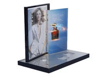 Présentoir cosmétique acrylique produits de soins de la peau table d'affichage présentoir acrylique de bureau