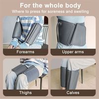 Masseur de pieds vibrant à compression d'air 3D avec rouleau pour mollets en ABS, 6 modes PAKISS