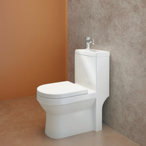 Toilette nhà vệ sinh nhỏ nhà vệ sinh nước Closet các loại cùng WC 2 trong 1 <span class=keywords><strong>commode</strong></span> một mảnh kép tuôn ra nhà vệ sinh bát thương hiệu - Product Image 1