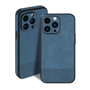 Étui de téléphone portable de luxe pour affaires, housse de téléphone en cuir pour iPhone XR X 11 12 13 14, étuis en cuir pour téléphone portable - Product Image 4