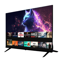 Téléviseur intelligent Android QLED 4K de 24, 32, 43, 50, 55, 65, 70, 75, 85, 100, 110 pouces, idéal pour le bureau, les restaurants, les bars et les hôpitaux