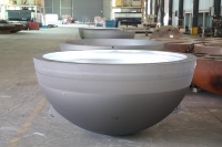 Tête de réservoir hémisphérique en acier inoxydable conforme à la norme ASTM, bord biseauté, surface patinée pour la fabrication de récipients sous pression JoTon JT-HHA