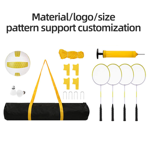 Ensemble combiné de volley-ball et de <span class=keywords><strong>badminton</strong></span> réglable de 22 pieds avec filet anti-affaissement, <span class=keywords><strong>kit</strong></span> de <span class=keywords><strong>jeu</strong></span> extérieur complet avec sac de transport - Product Image 6