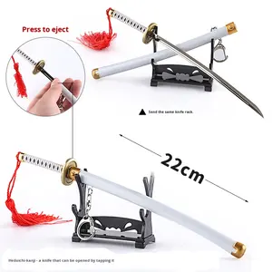 One Piece Anime periférico Akatsuki tercera generación Oni Tachi cuchillo enfundado con resorte arma <span class=keywords><strong>de</strong></span> aleación 22cm modelo <span class=keywords><strong>de</strong></span> Adorno - Product Image 3