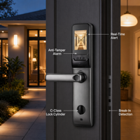 Cerradura Inteligente Inalámbrica Aiso Sierra Dura de Aleación de Aluminio, Cerradura Electrónica Inteligente con Tarjeta, Sin Llave, Tuya Digital Smart Cloud Wood