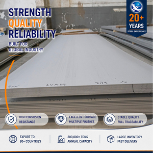 316Ti 321 HL Finish 2.0mm x 1219mm Hot Rolled ASTM A240 Stainless Steel Plate for Bridge Construction - Product Image 1