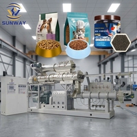 Machine extrudeuse industrielle en acier inoxydable pour aliments pour animaux de compagnie, équipement de traitement de granulés flottants pour aliments pour poissons