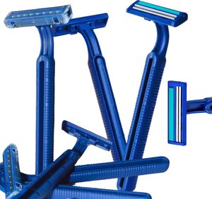 Rasoir jetable pour homme à triple lame en acier inoxydable - Rasoir droit - Product Image 1
