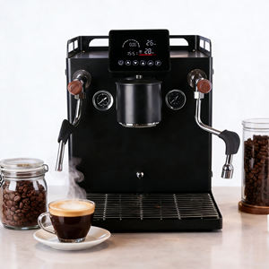 Machine à expresso semi-automatique à usage commercial avec deux chaudières indépendantes, pompe rotative pour café et restauration - Product Image 1