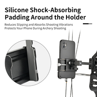 Support de téléphone pour arc à flèches SPG, fixation par pince, 360° °   Support en métal et plastique pour arcs composés, accessoires de tir à la cible et d'entraînement