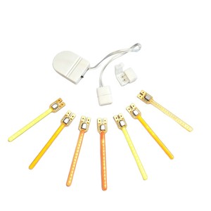 Kit d'éclairage DIY sans soudure pour bande LED 3V, effet pluie de météores, source lumineuse COB à filament stroboscopique 7cm, pour artisanat de perles Perler - Product Image 1
