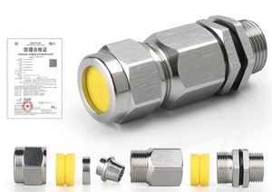 Presse-étoupe blindé anti-explosion en acier inoxydable <span class=keywords><strong>Millet</strong></span> White IP68 à double étanchéité certifié ISO9001 Exd IIC Gb/Exe - Product Image 4