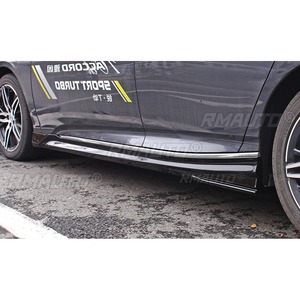 Jupes latérales de voiture noires brillantes style SK-260 pour Honda Accord Inspire 2019-2022 - Kit de protection de carrosserie et accessoires automobiles - Product Image 2