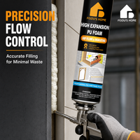 Mastic-colle en mousse de polyuréthane FeiDu'sHome pour l'étanchéité des joints des portes, des fenêtres et des trous de climatisation - Décoration intérieure
