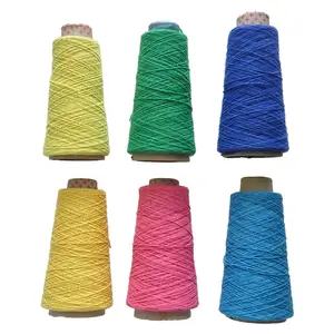 Factory Manufacturer Wholesale Open End 3ply Twist Yarn Regenerated Cotton Weaving Dyed Blended Yarn