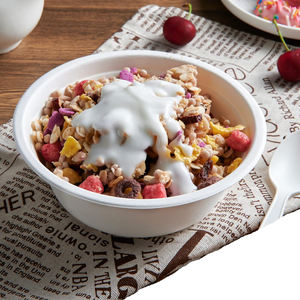 Bioching ecologico monouso 24oz 32oz 40oz zuppa di canna da zucchero e insalatiere bagassa biodegradabile stoviglie rotonde ciotole per zuppe calde - Product Image 5