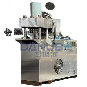 Machine de fabrication de briquettes de charbon de coco à pression hydraulique, écoénergétique, pour coquilles de noix et de noix de coco - Product Image 1