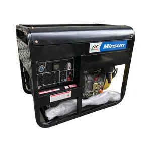 3kw 5kw 6kw 7kw 8kw air cooled open type portable home use diesel generator