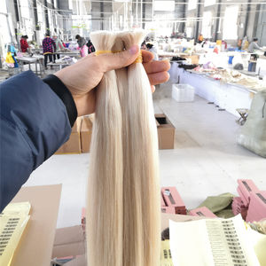 Extensions de Cheveux Slaves Remy de Qualité Supérieure - Fournisseurs d'Usine - Cheveux Naturels Russes Blonds en Vrac 100% à Cuticules Alignées - Product Image 4