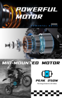 Vélo Électrique de Dirt en Entrepôt US/UE, VTT Rapide 60V 23.4Ah