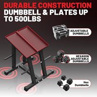 Support de rangement multifonctionnel Chaoran Classic pour haltères et plaques de musculation – Support métallique d'intérieur pour plaques libres et bancs
