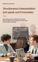 Écouteurs intelligents Padrise de haute qualité avec traduction linguistique en temps réel multilingue, écran OLED et connectivité Bluetooth