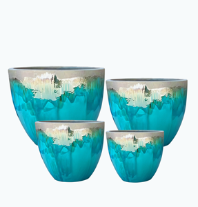 Ensemble de pots à fleurs <span class=keywords><strong>en</strong></span> céramique, petit pot rond <span class=keywords><strong>en</strong></span> <span class=keywords><strong>terre</strong></span> <span class=keywords><strong>cuite</strong></span> pour pépinière, pot émaillé, pot de jardin pour plantes, pot <span class=keywords><strong>en</strong></span> <span class=keywords><strong>terre</strong></span> <span class=keywords><strong>cuite</strong></span> - Product Image 4