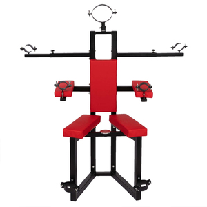 BANSEY Banc de soumission pour fessées avec menottes pour le cou, les poignets et les chevilles, Sedia bondage Kniebank, Mobilier de bondage pour adultes - Product Image 3
