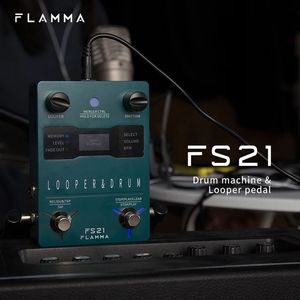 Machine à rythmes FLAMMA FS21, pédale d'effets pour guitare, boucleur 160 minutes, 100 grooves de batterie, prise en charge de l'édition logicielle avec écran LED - Product Image 5