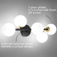 Lampe de miroir à LED dimmable Worbest en nickel brossé avec 3 températures de couleur pour montage mural intérieur dans la salle de bain