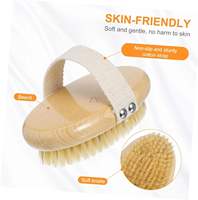 Brosse corporelle pour le brossage à sec, exfoliante, ovale, moderne, en sisal naturel, pour les peaux sèches, améliore la circulation