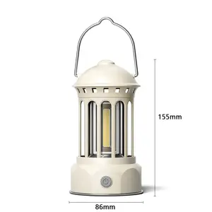 مصباح معلق عتيق قابل لإعادة الشحن مصباح led تلسكوبي للتخييم